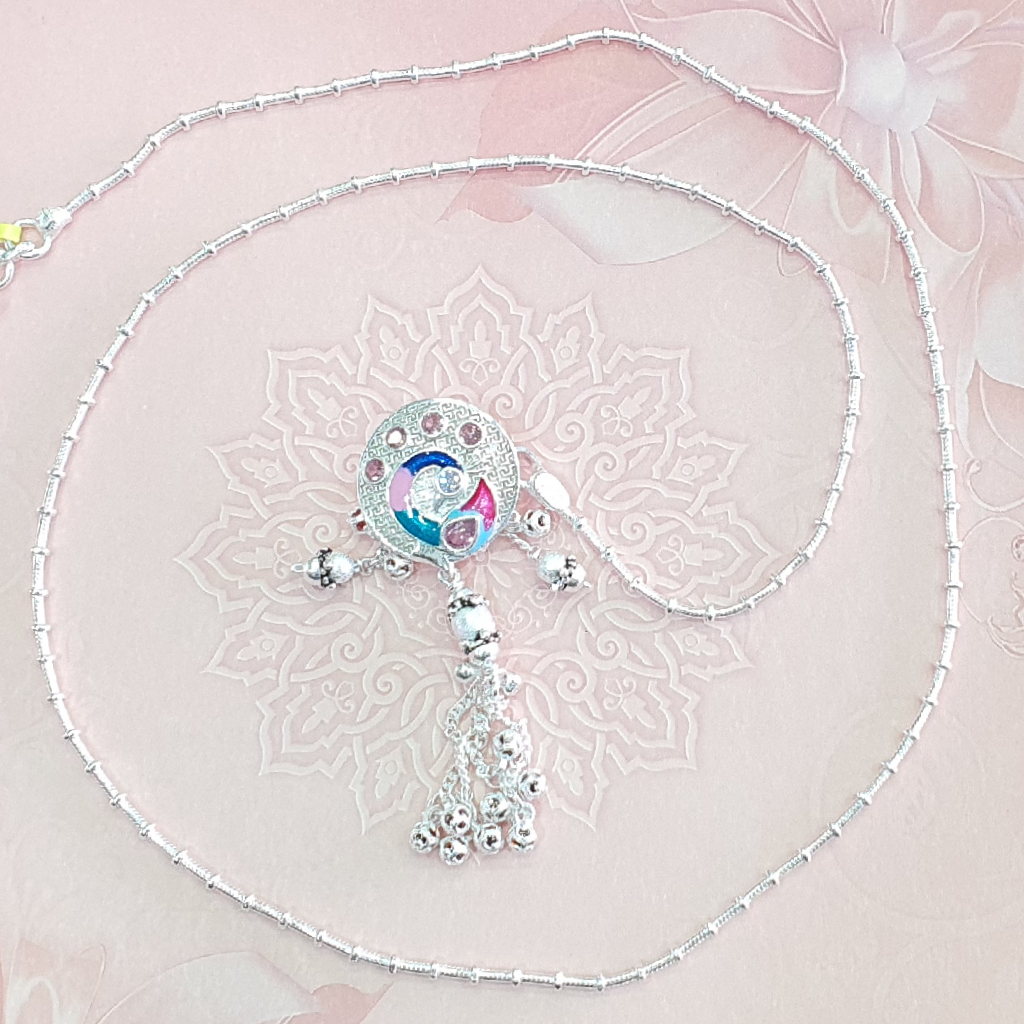 Silver Peacock Design Simple Kandoori
