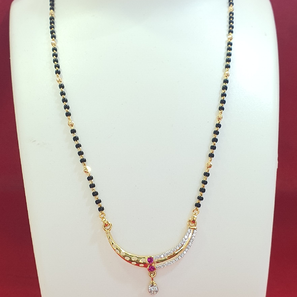91.6 Fancy Diamond Mangalsutra