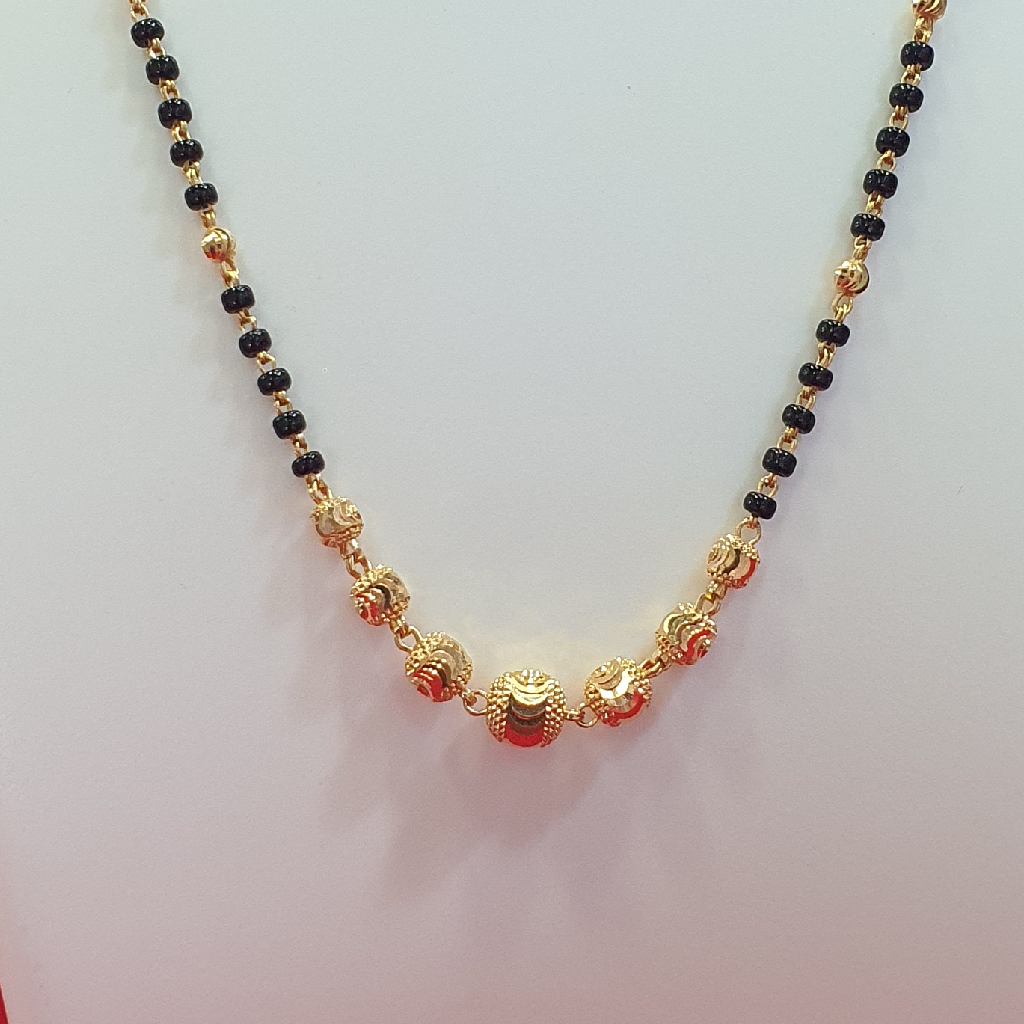 22k gold simple design mangalsutra - Image 2