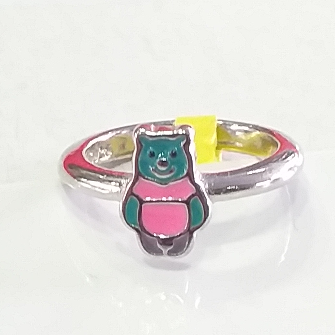 Silver 92.5 Teddy Bear Ring - Image 2