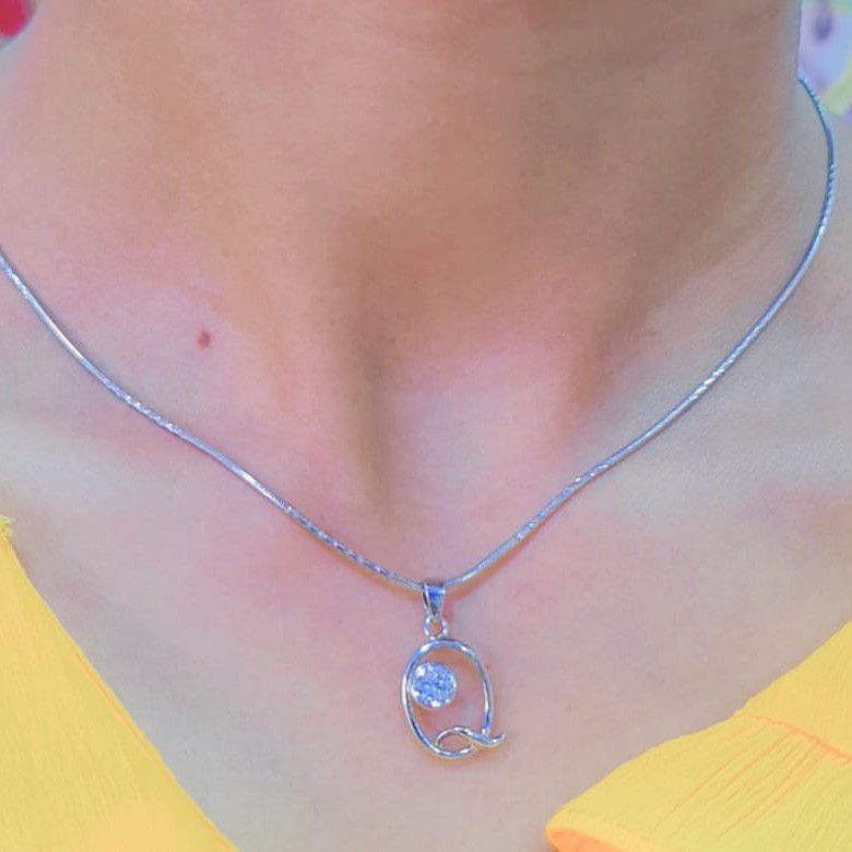 92.5 Silver Chain Pendant Necklace