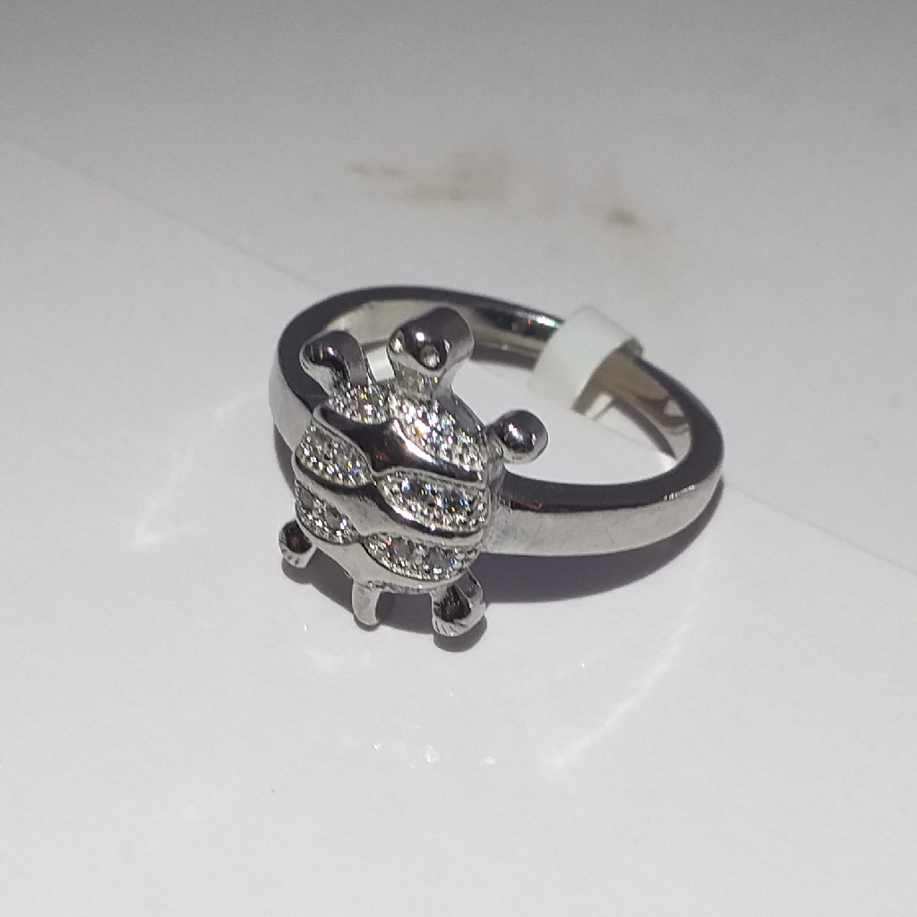 92.5 Silver Parnika Little Tortoise Ring - Image 2