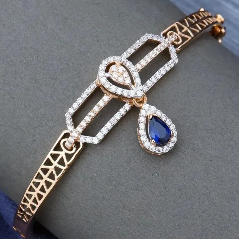 18k Rose Gold Ladise Kada Bracelet