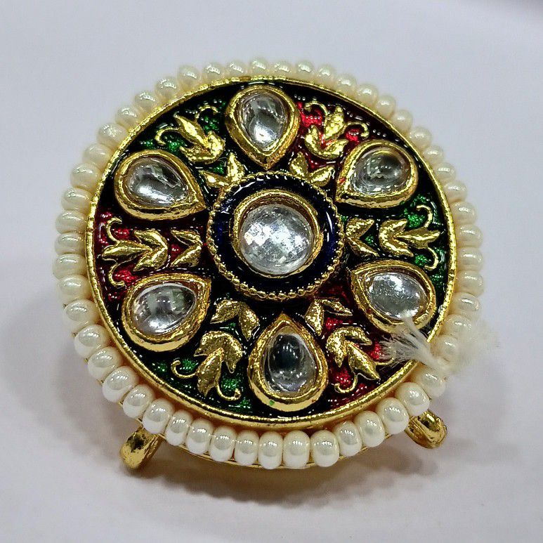 One gram gold kundan antique bor