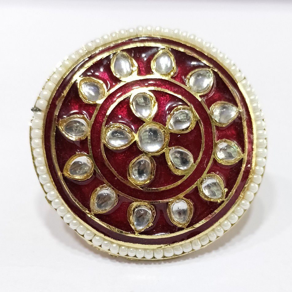 One gram gold diamond with Minakari Work bor