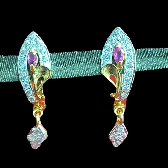 18k Catriona Diamond & Gemstone Earringe