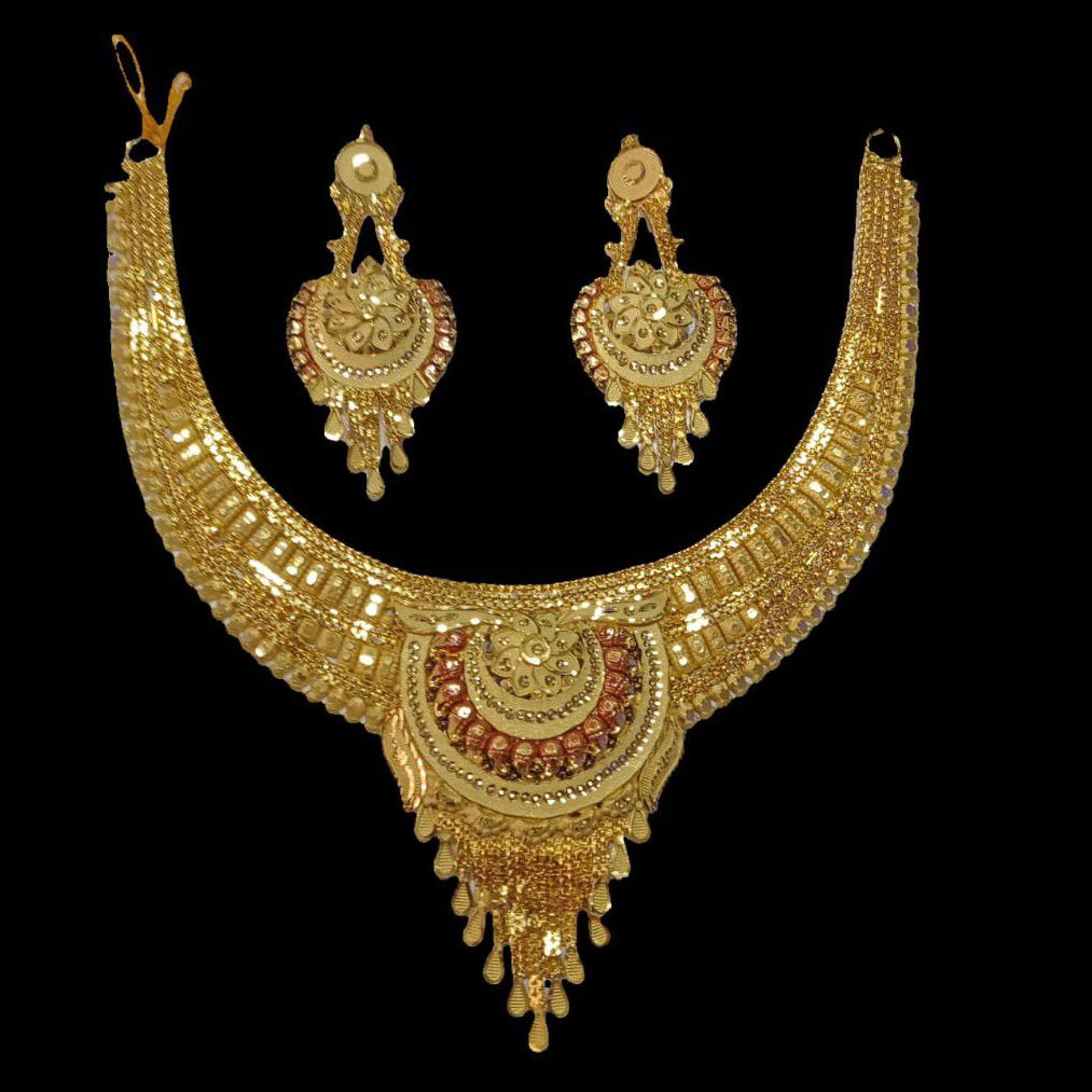 One Gram Gold Colour Rodium Necklace