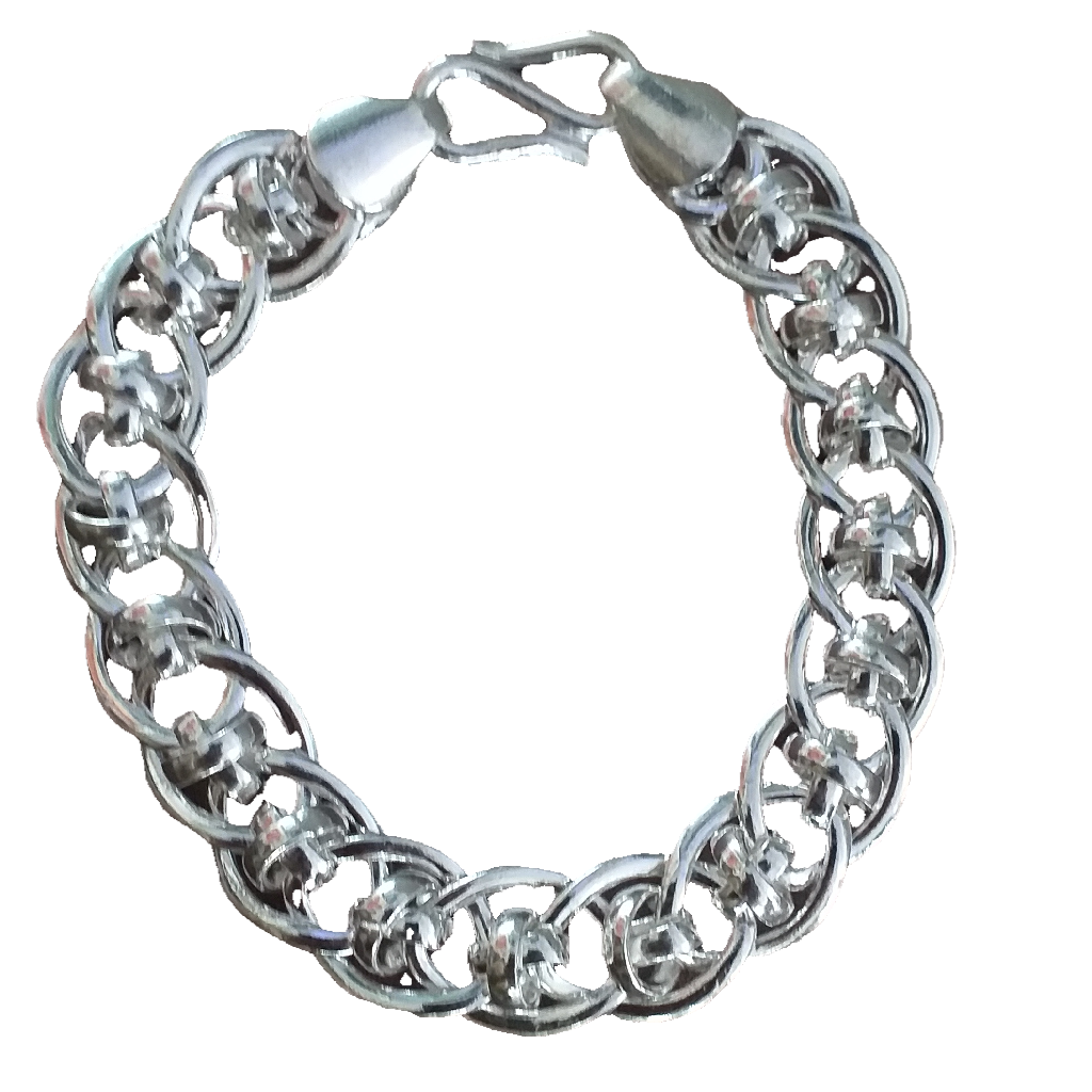 Silver cuban bracelet