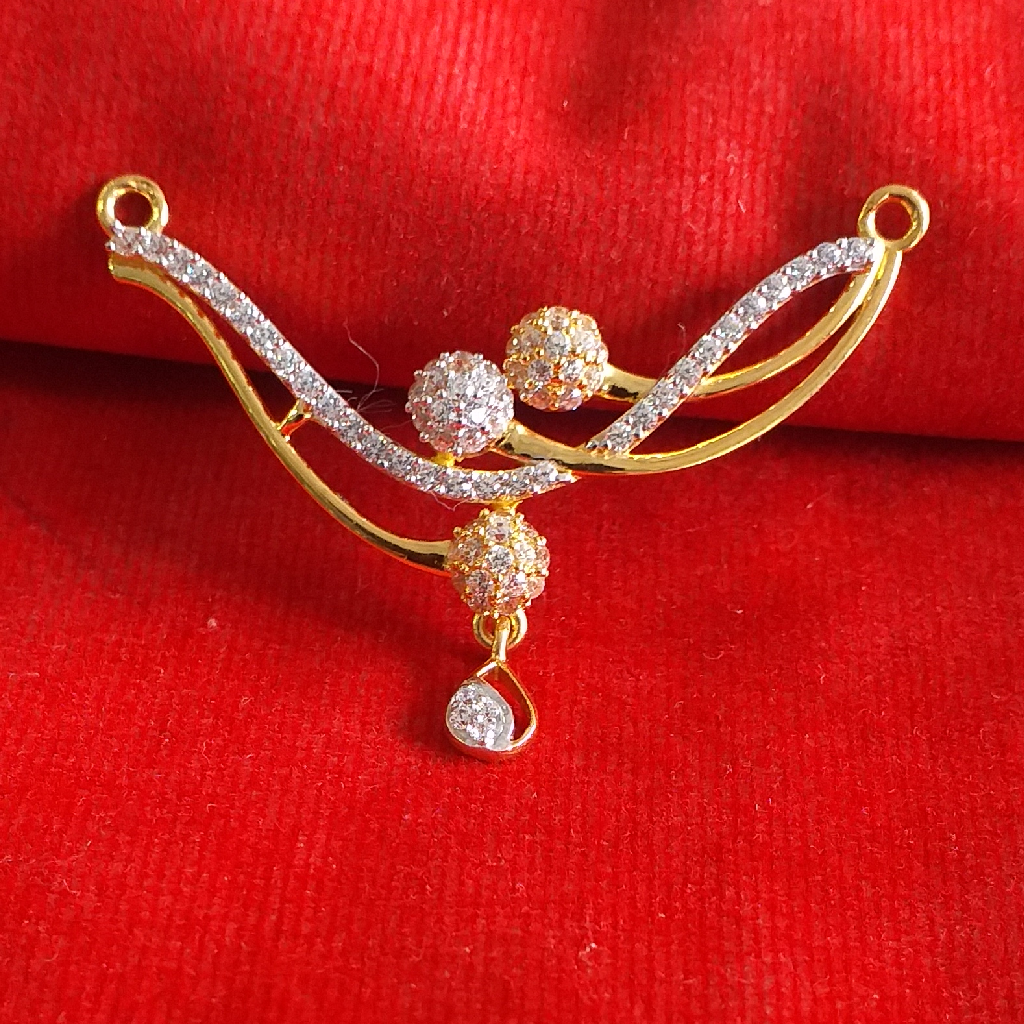 91.6 diamond ladies mangalsutra pendant