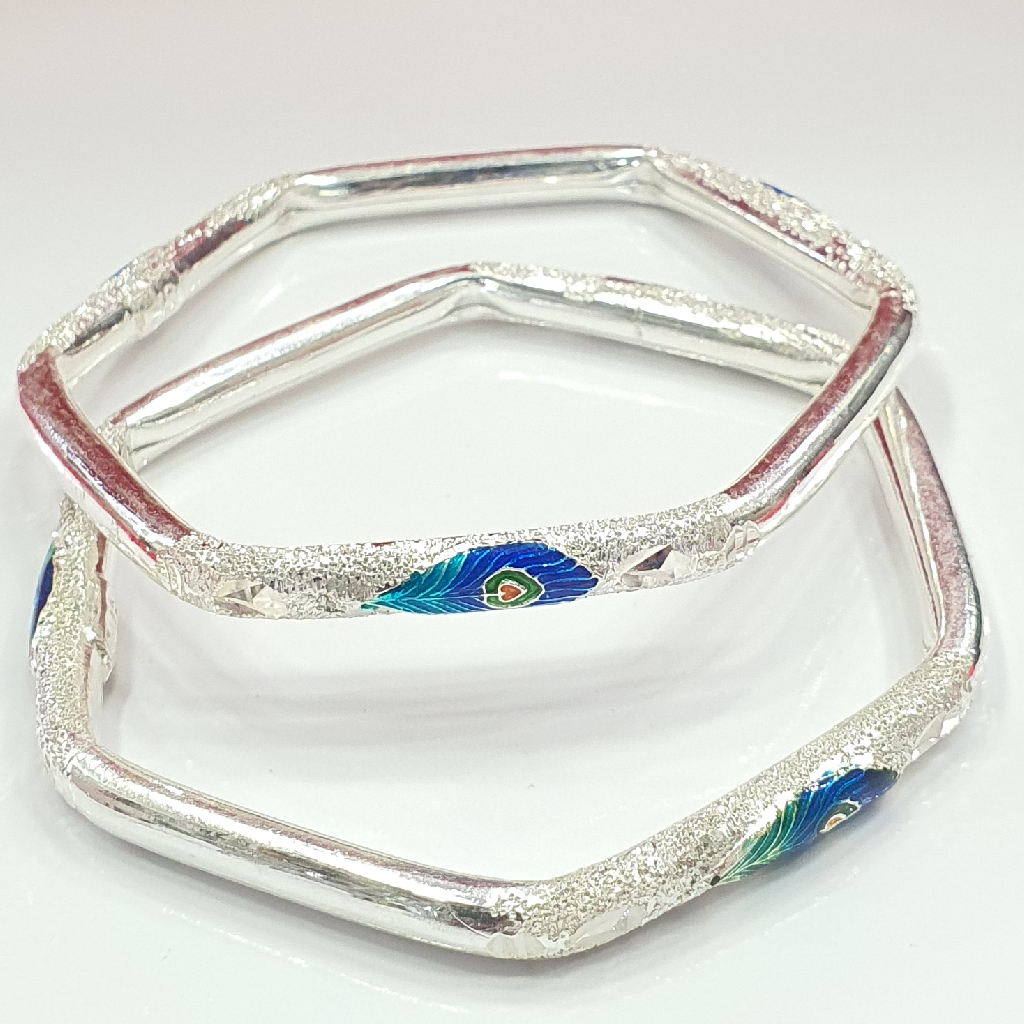 92.5 Silver Peacock Fancy Design Ladies Kadali