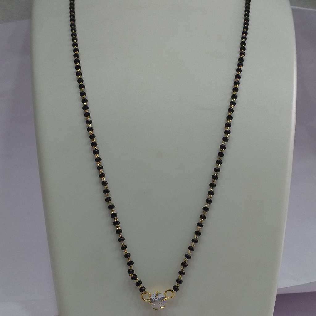 One gram Gold Antique Singal Line Delicate Mangalsutra