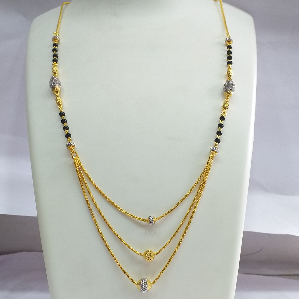 One gram Gold Antique Design Mangalsutra