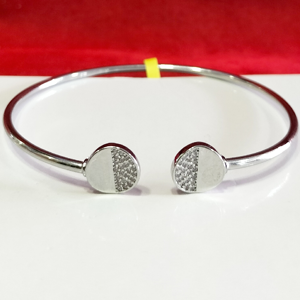 92.5 Silver Fancy Diamond Bracelet - Image 2