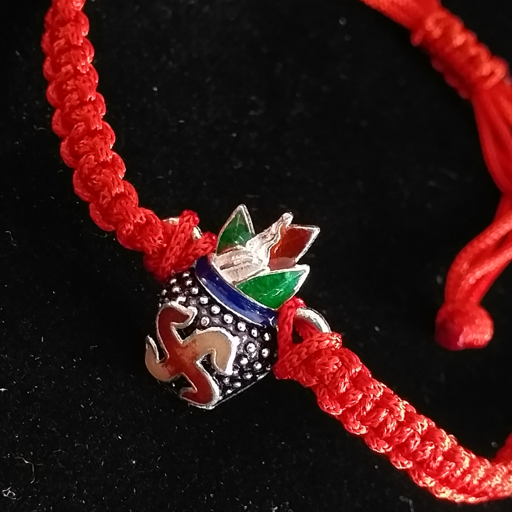 Silver Kalush Design Rakhi - Image 2