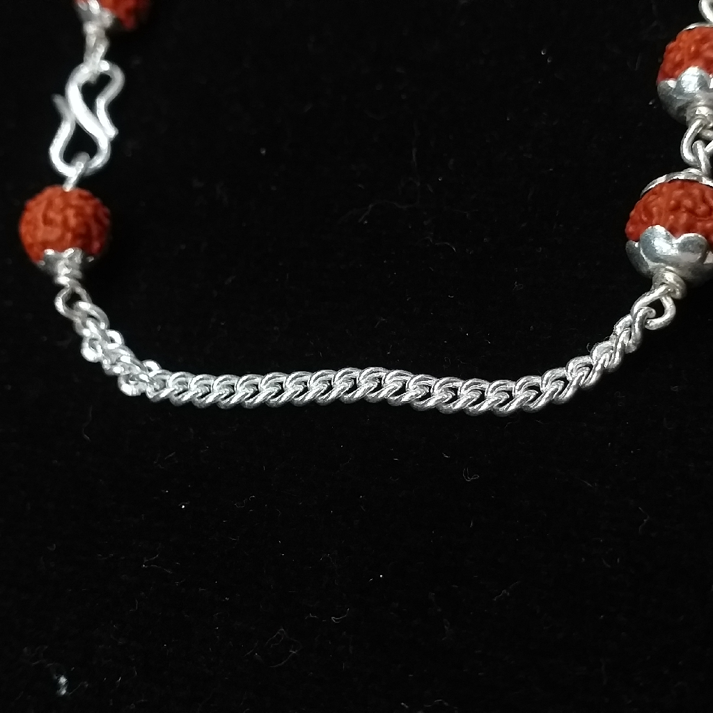 Silver CURAP CHAIN RUDRAX RAKHI - Image 2