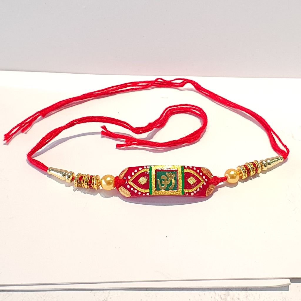 Gold Om Rakhi - Image 2