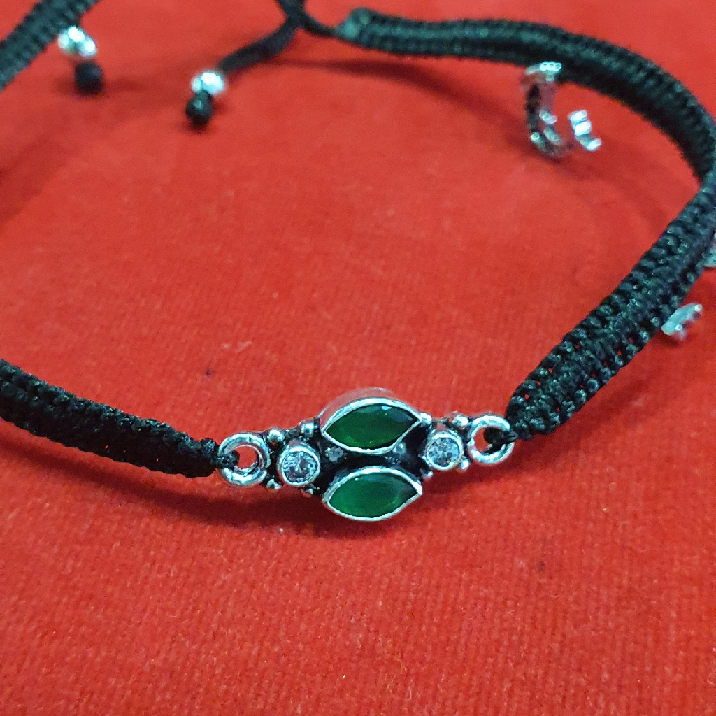 92.5 silver cut stone daily wear thread - Image 3