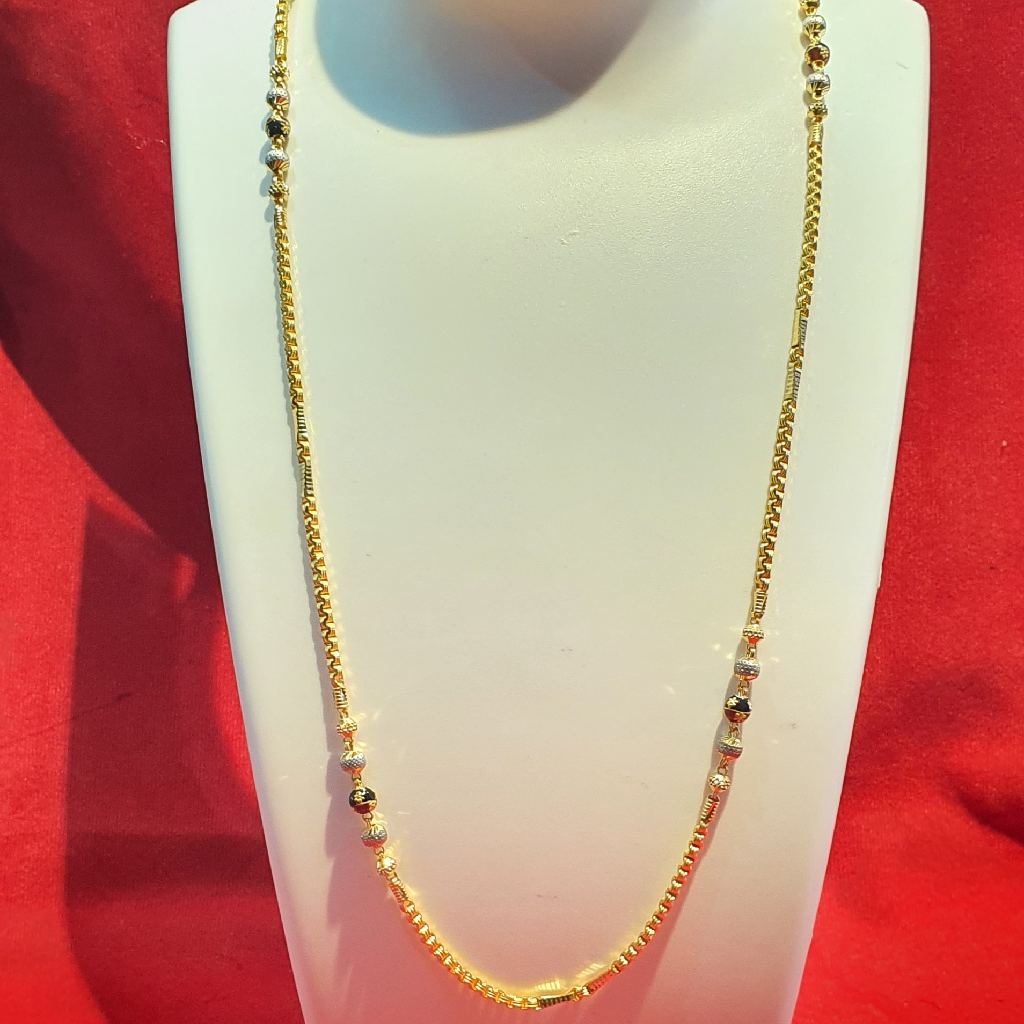 916 handmade meenakari and rodium fancy chain for women