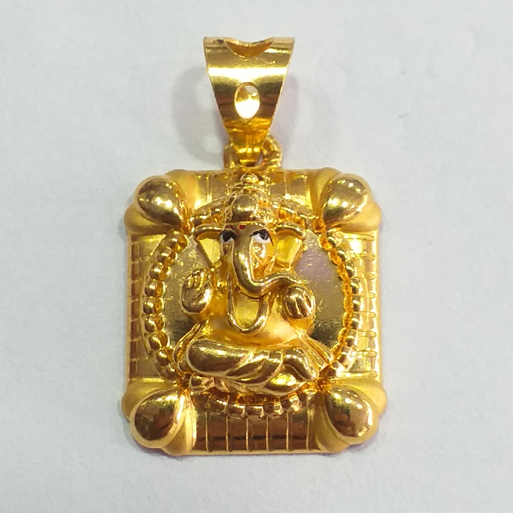 18k Lord Ganesh pendant for gents