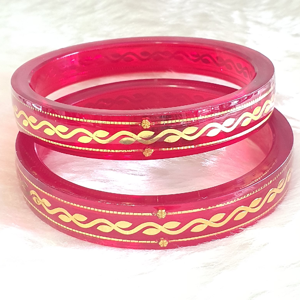 Gold red fancy bangles - Image 2
