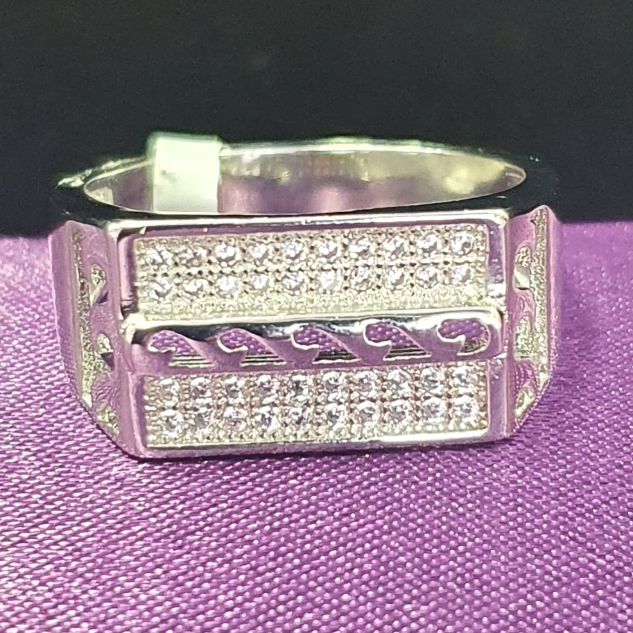 925 Silver Fancy Gents Ring