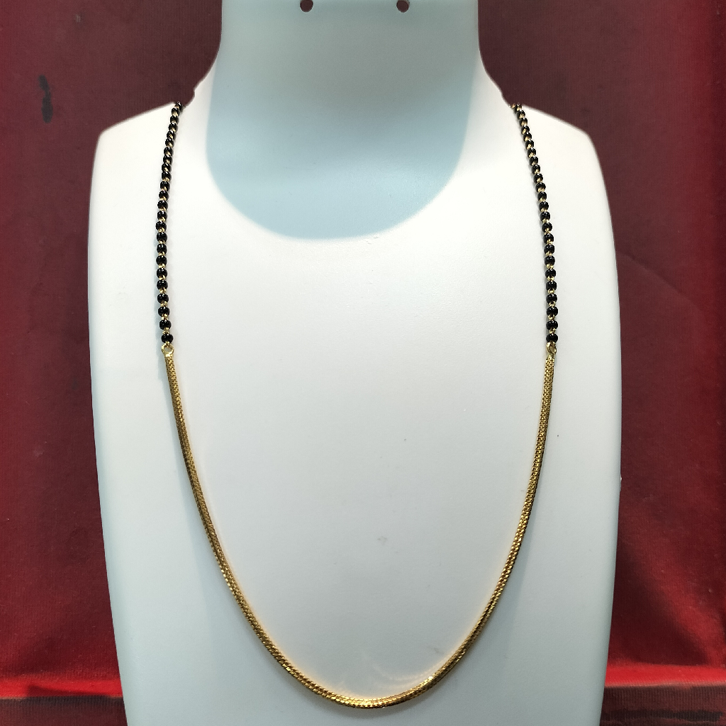 22k Mangalsutra Signal side plain design