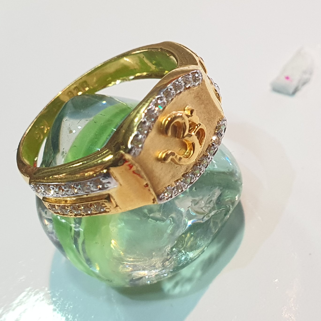22k gold om design ring - Image 5