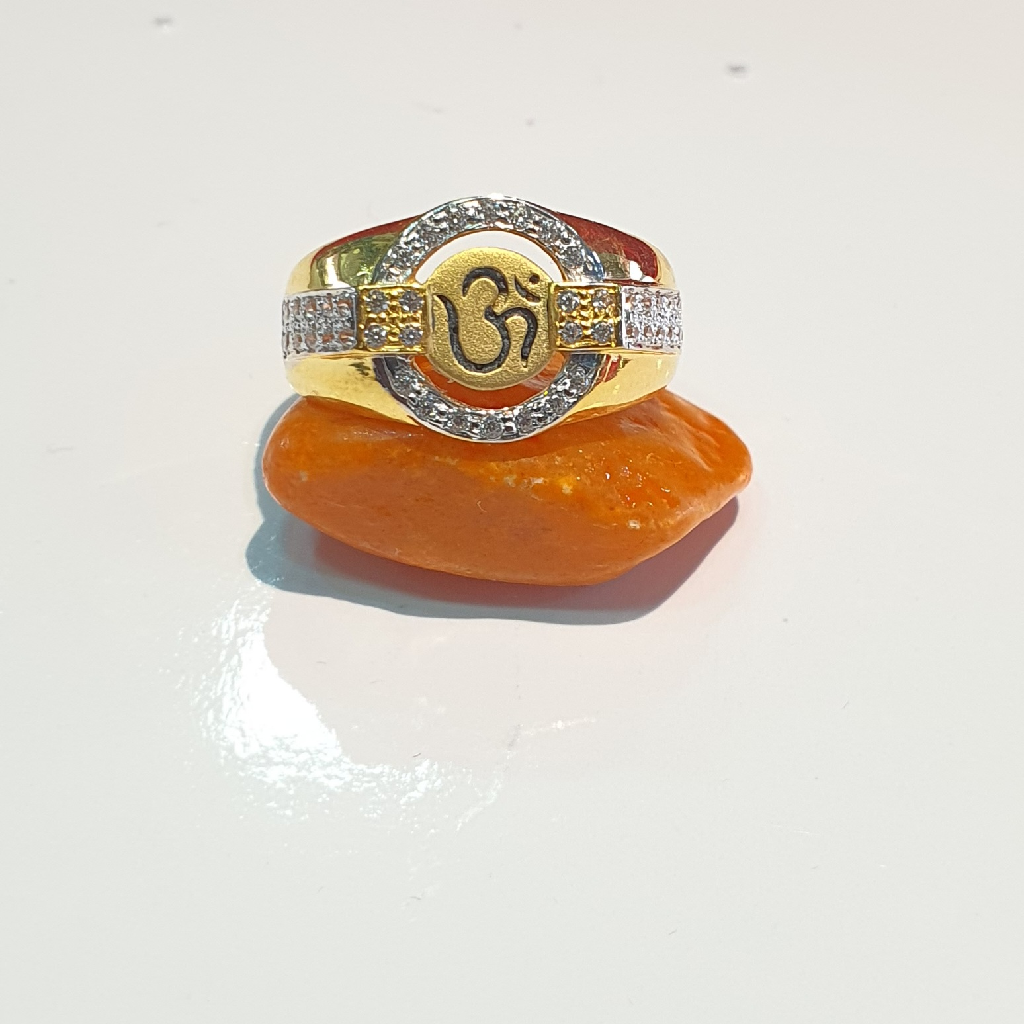 916 22K Om Design Alloy Ring - Image 2