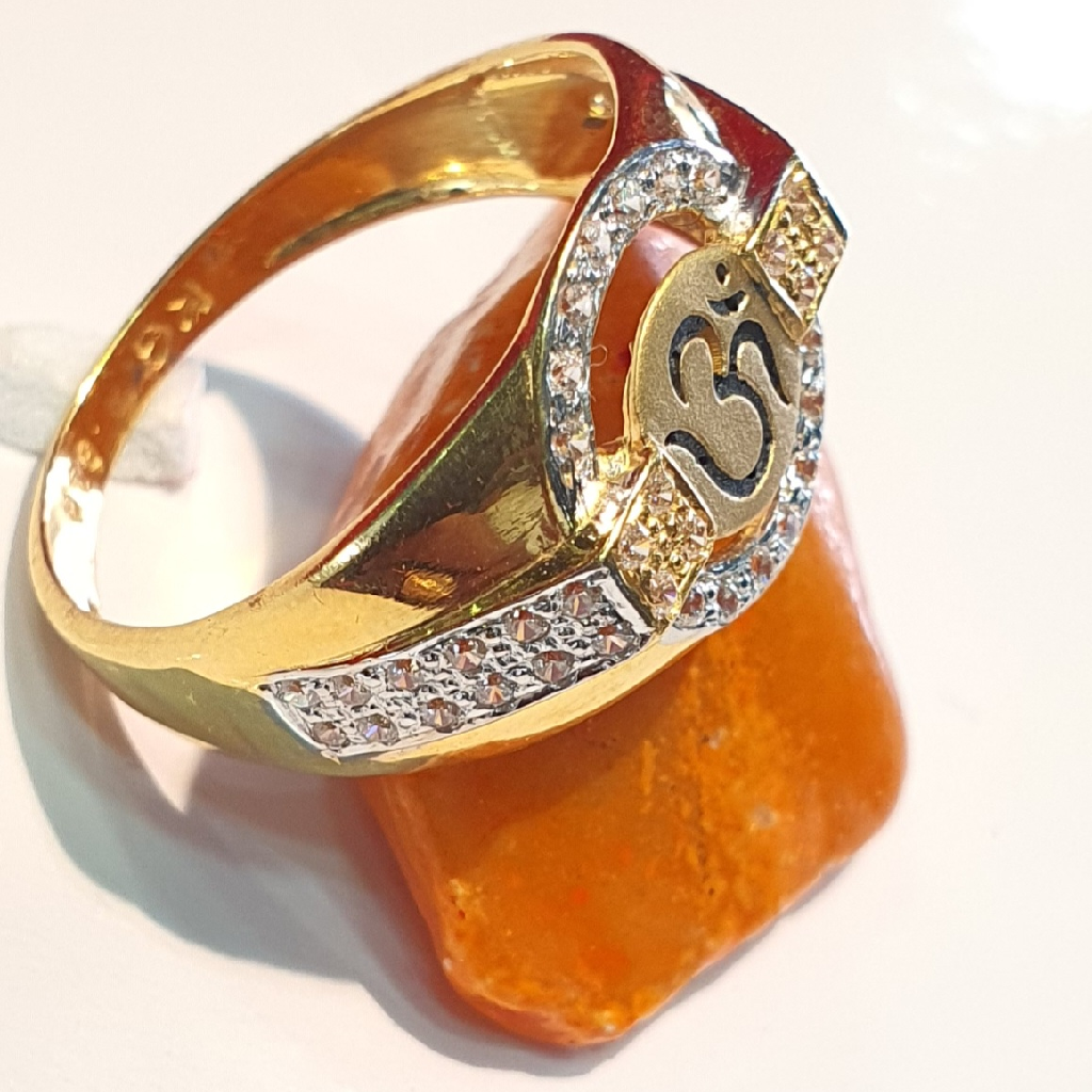 916 22K Om Design Alloy Ring