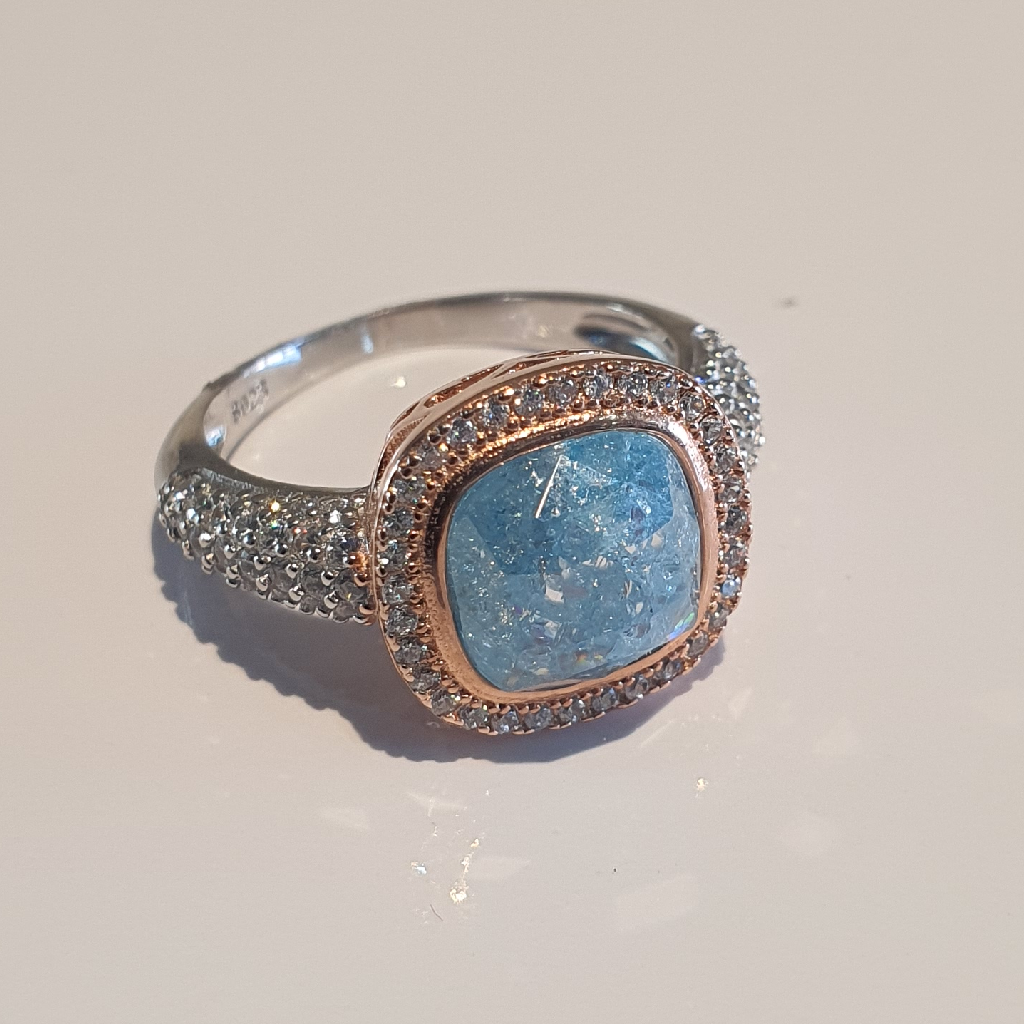 925 bluestone ladies ring
