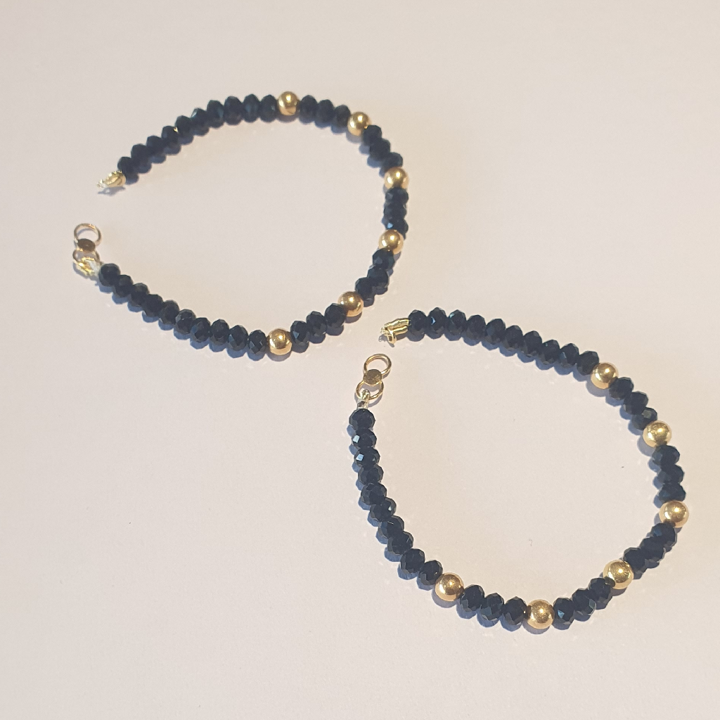 22 k karimani black bead