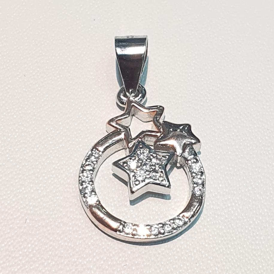 92.5 rose silver ladies pendant