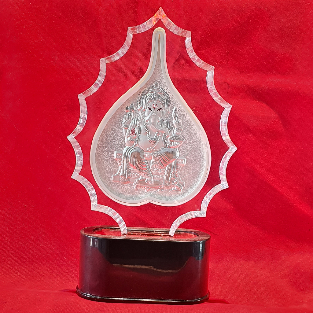 Silver Ganpati Casting Photo frame