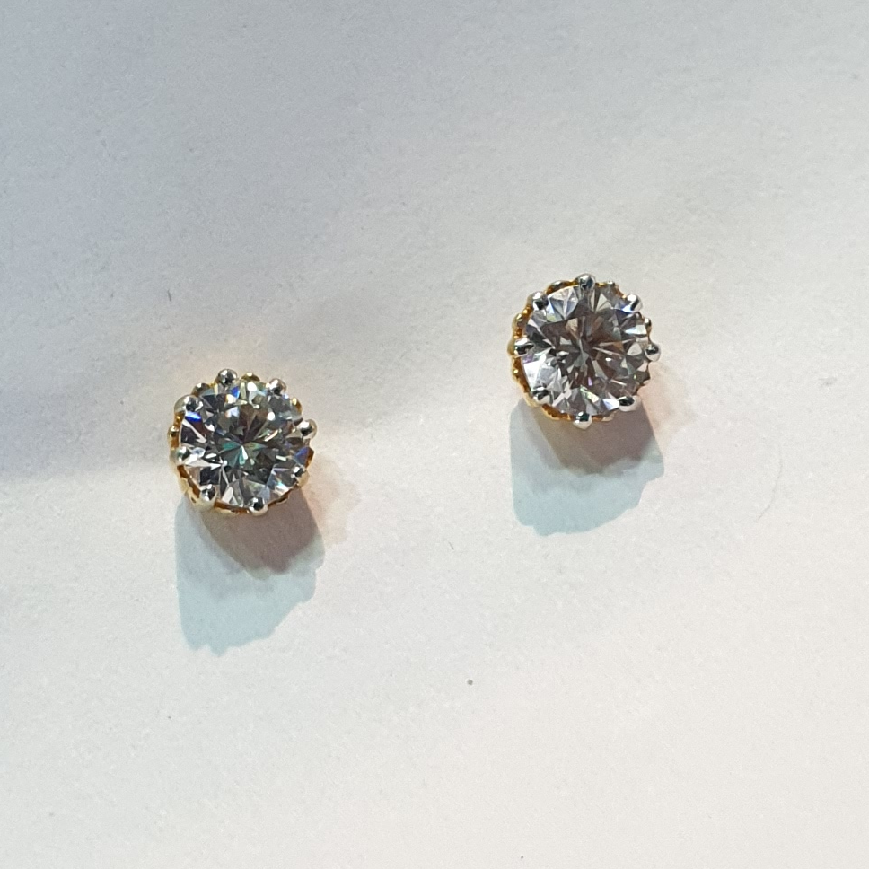 Cz White Diamond Stone buti