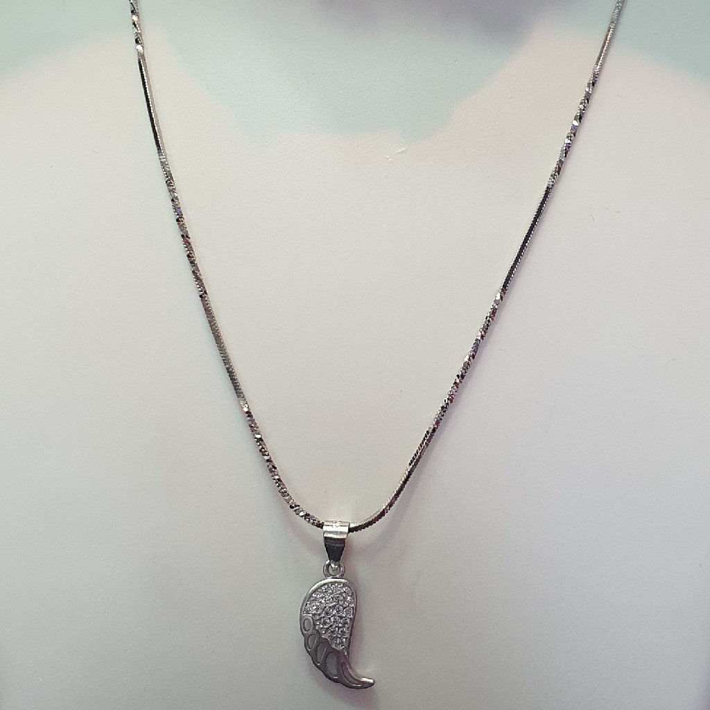 925 sterling silver chain dapped bar design pendant petal design