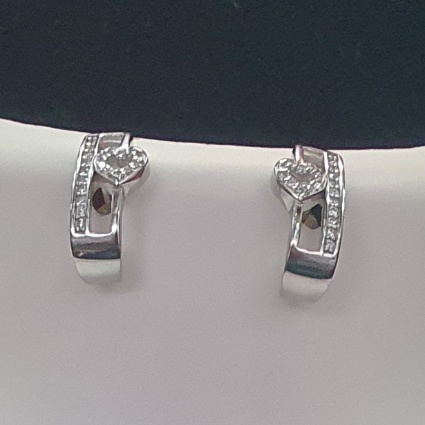 925 sterling silver snack chain diamond pendant set - Image 2