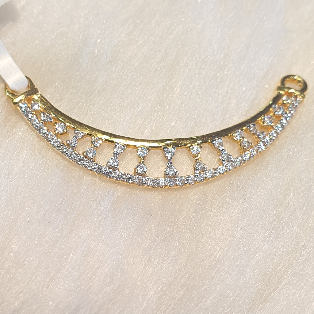 Cz diamond mangalsutra pendant