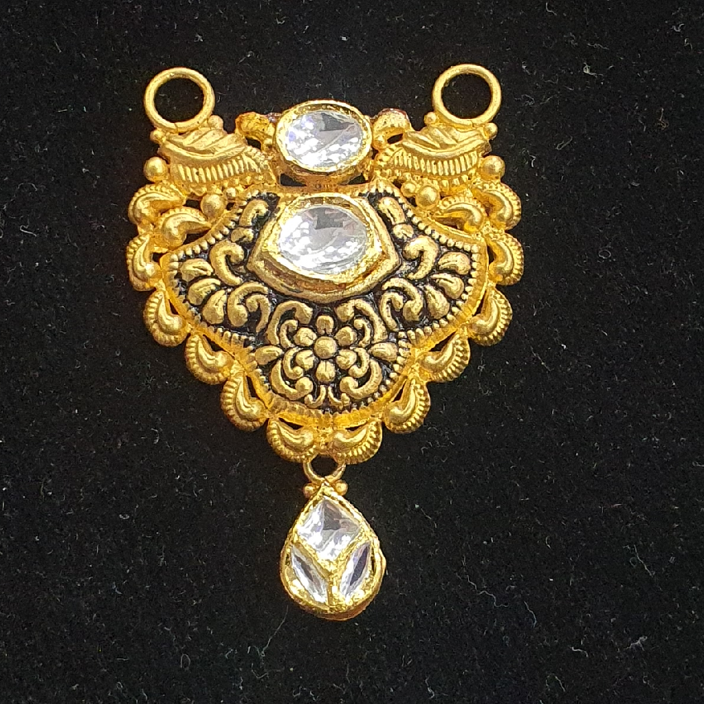 New met finish Antique Mangalsutra pendant