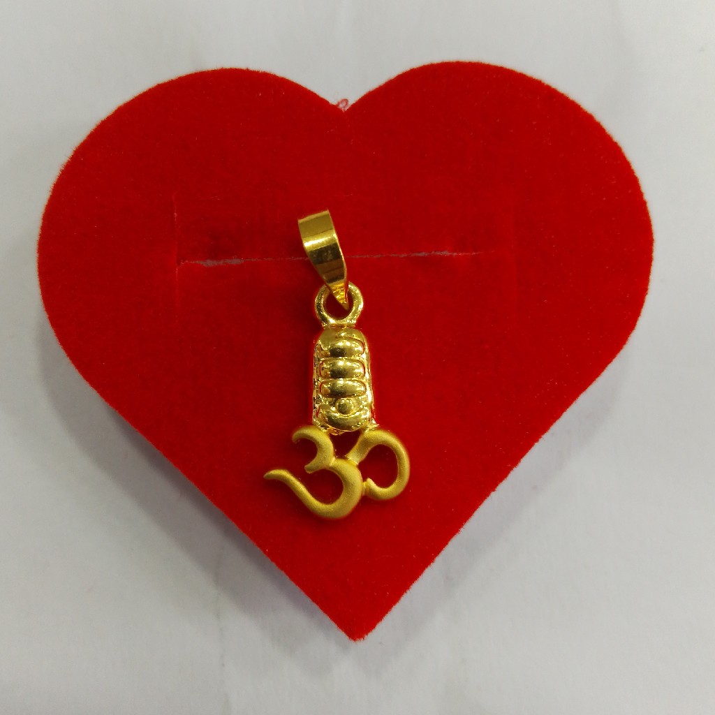 22K Om shivling Pendants