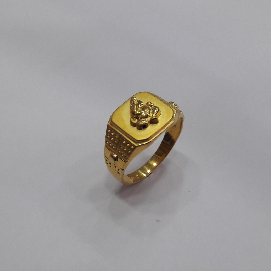 22k gold gents ring