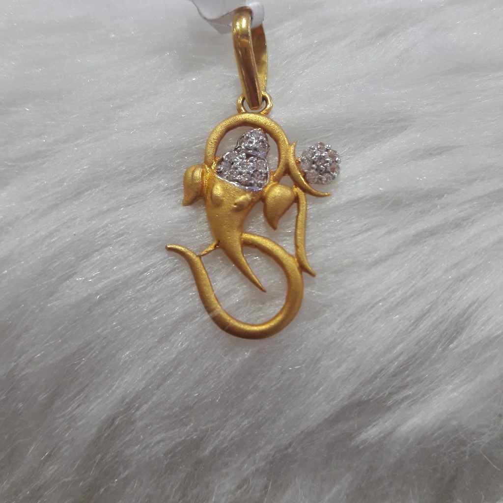 Ganpati god antique pendle 22 carat gold