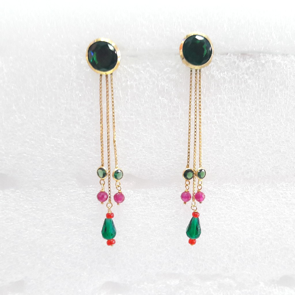 18 k earrings & earchain