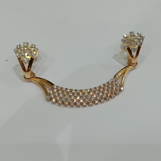 916 CZ Gold Unique Design Hallmark Pendant set