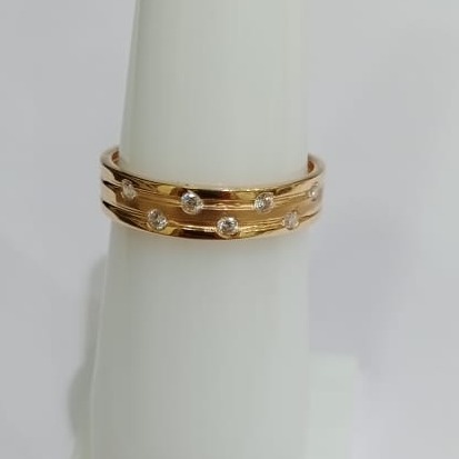 22KT Gold Simple Design Hallmark Ring