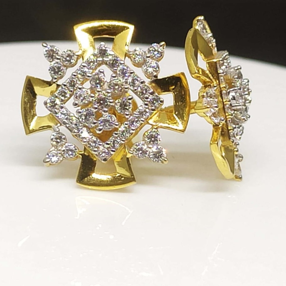 22KT Gold  Plain Earring