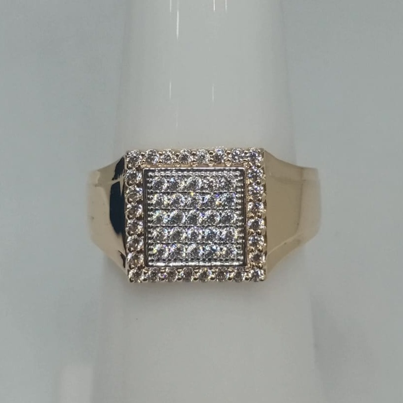 22KT Gold CZ Ring For Men JH-R02