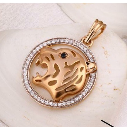 22K Gold Stylish Pendant For Men