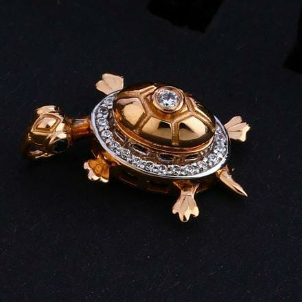 22K Gold Tortoise Pendant
