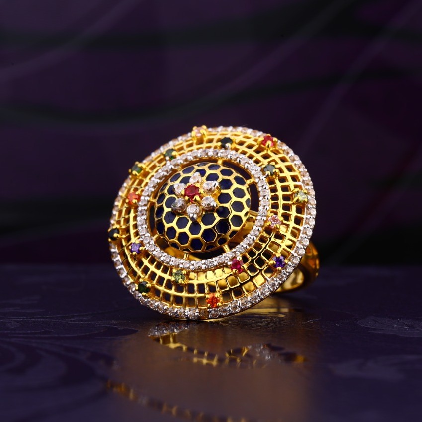 916 Gold Designer Ring