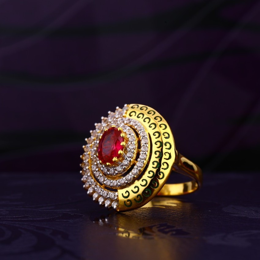 22K Gold Sparkling Ring